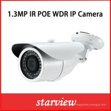 1.3MP WDR Poe IP IR al aire libre Bullet Cámara de seguridad CCTV
